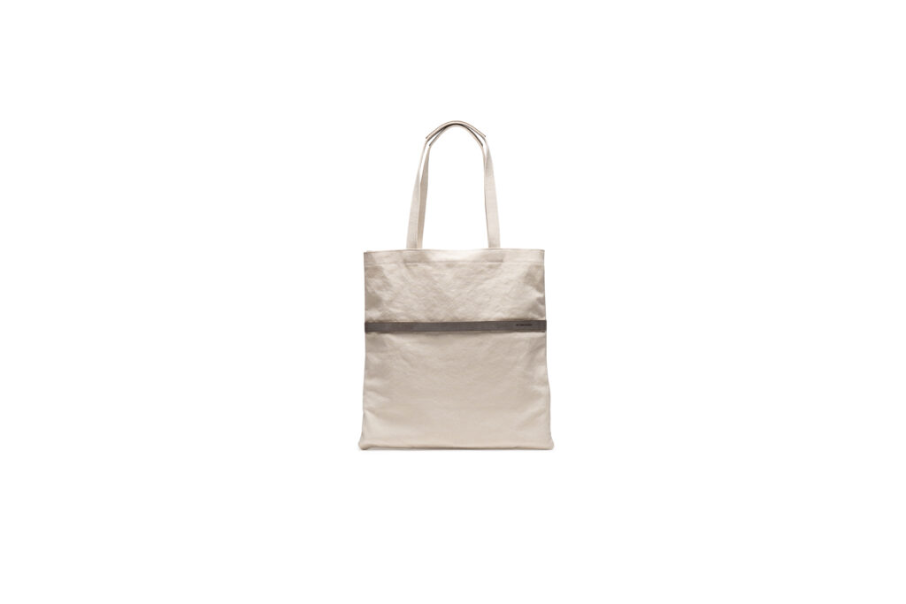 GO-TO BOOK SQUARE TOTE NATURAL/GRAY